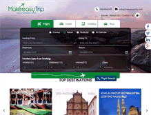 Tablet Screenshot of makeeasytrip.com